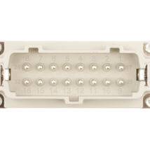 Wkład złącza 16P+PE męski 16A 500V EPIC H-BE 16 SS DR 10194000