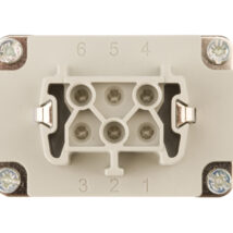 Wkład złącza 6P+PE żeński 16A 500V EPIC H-BE 6 BS 10191000