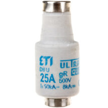 Wkładka bezpiecznikowa 25A DII gR 500V DIIUQ25A E27 004322007