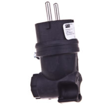 Wtyczka gumowa kątowa 10/16A 2P+Z 230V UNI-SCHUKO IP44 /pełna guma/ TAURUS 05822-s