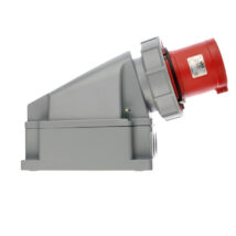 Wtyczka odbiornikowa 63A 5P 400V czerwona IP67 POWER TWIST 535-6
