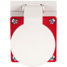 Wtyczka odbiornikowa z klapką 16A 5P 400V czerwona IP44 515-6d