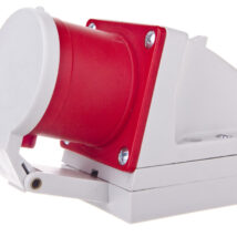 Wtyczka odbiornikowa z klapką 32A 4P 400V czerwona IP44 524-6d