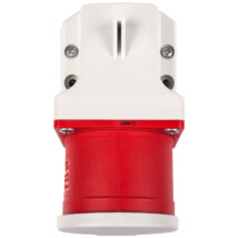 Wtyczka odbiornikowa z klapką 32A 5P 400V czerwona IP44 525-6d