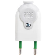 Wtyczka płaska 10A 250V biała FWB 51.220
