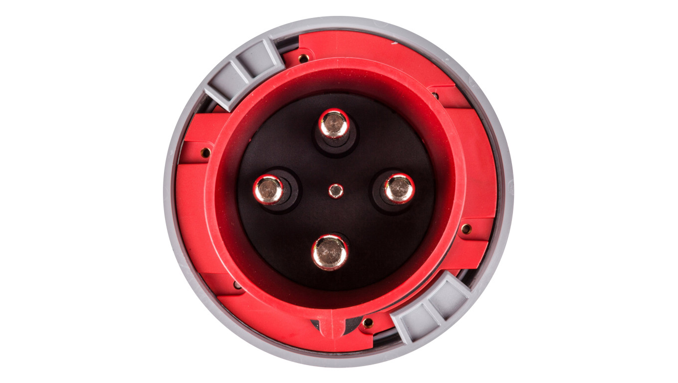 Wtyczka przenośna 125A 4P 400V czerwona IP67 POWER TWIST 044-6