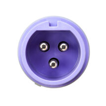 Wtyczka przenośna 32A 3P 24V AC fioletowa IP44 TWIST 073V