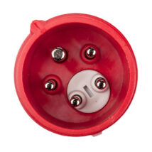 Wtyczka przenośna (zwrotnica faz) 16A 5P 400V czerwona IP44 SHARK 7015-6_b