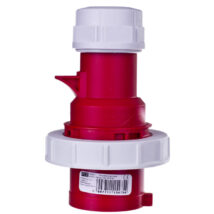 Wtyczka przenośna (zwrotnica faz) 32A 4P 400V czerwona IP67 SHARK 70242-6