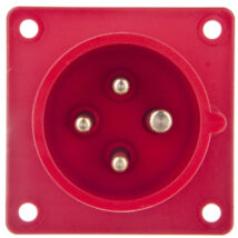 Wtyczka tablicowa 16A 4P 400V czerwona IP44 614-6