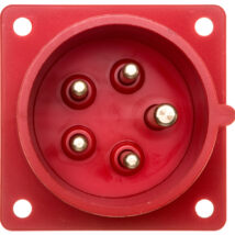 Wtyczka tablicowa 16A 5P 400V czerwona IP44 615-6