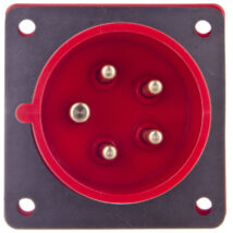 Wtyczka tablicowa 16A 5P 400V czerwona IP44 615-6f7