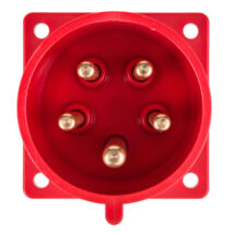 Wtyczka tablicowa 32A 5P 400V czerwona IP44 625-6