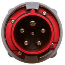 Wtyczka tablicowa 63A 5P 400V czerwona IP67 POWER TWIST 635-6