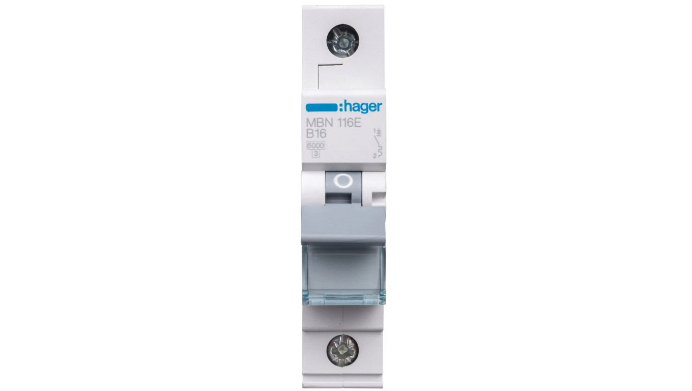 Wyłącznik nadprądowy 1P B 16A 6kA AC MBN116E