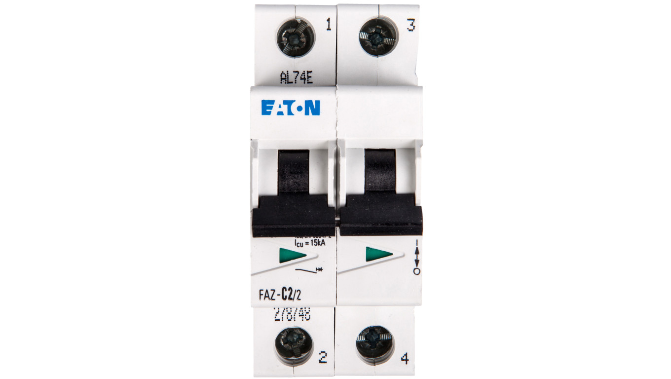 Wyłącznik nadprądowy 2P C 2A 15kA AC FAZ C2/2 278748