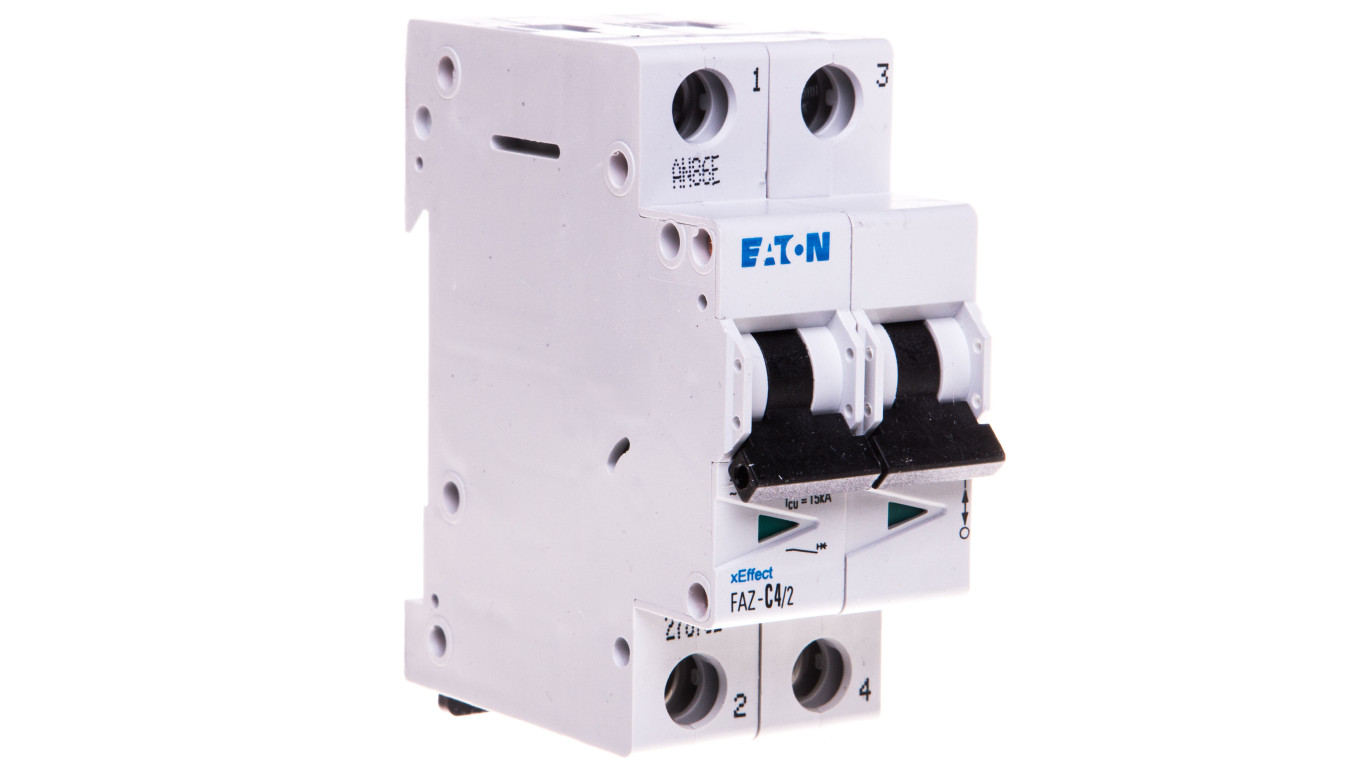 Wyłącznik nadprądowy 2P C 4A 15kA AC FAZ C4/2 278752