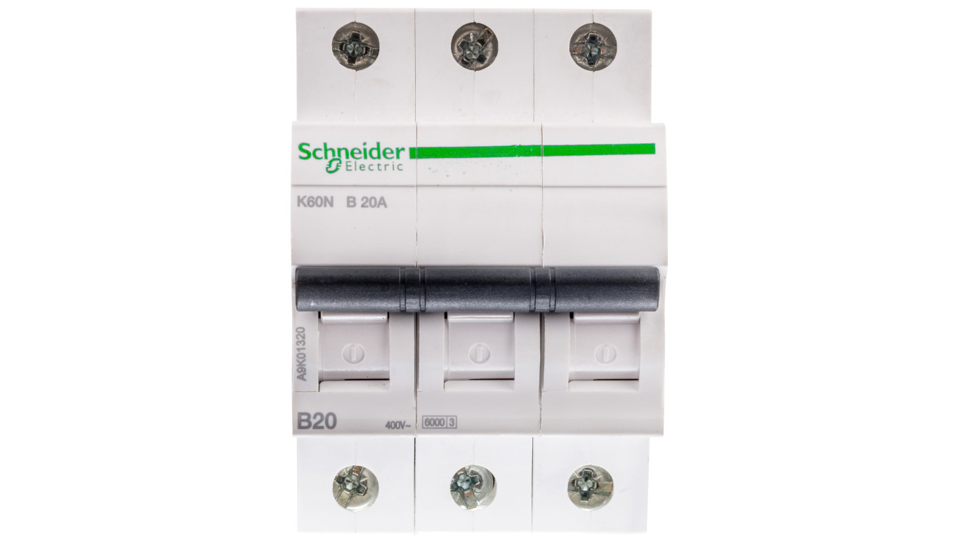 Wyłącznik nadprądowy 3P B 20A 6kA AC K60N Acti9 A9K01320
