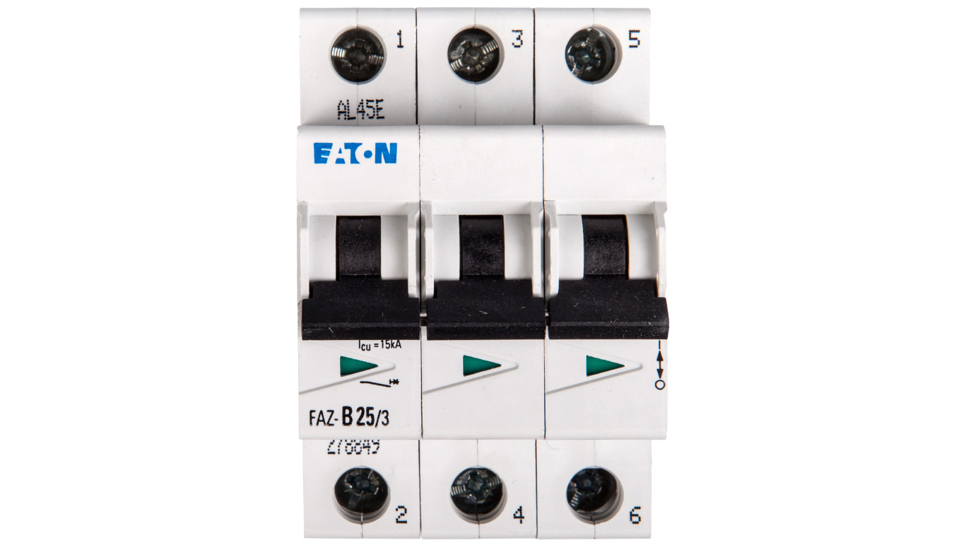 Wyłącznik nadprądowy 3P B 25A 15kA AC FAZ B25/3 278849