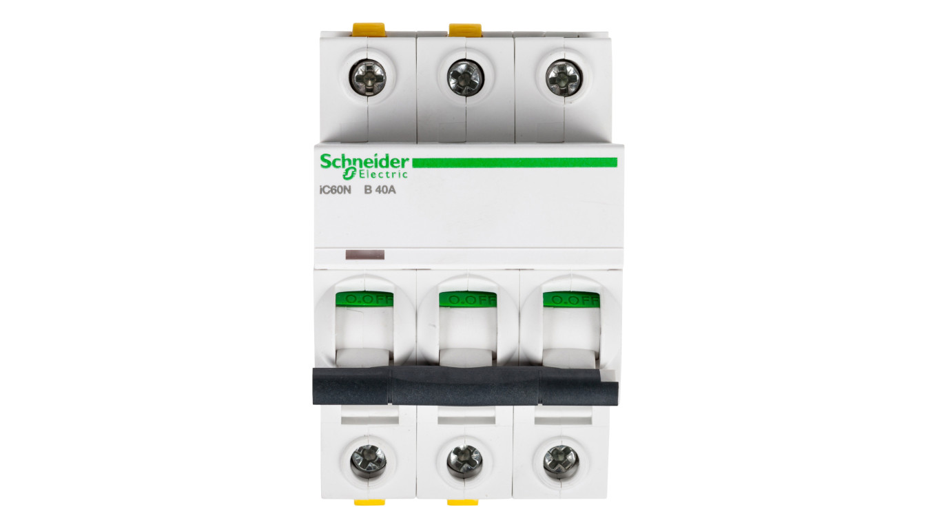 Wyłącznik nadprądowy 3P B 40A 6kA AC iC60N-B40-3 Acti9 A9F03340