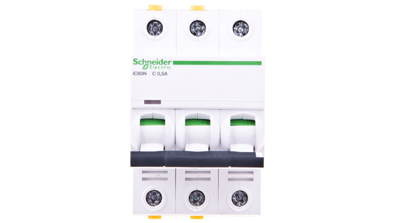 Wyłącznik nadprądowy 3P C 0,5A 6kA AC iC60N-C05-3 Acti9 A9F04370