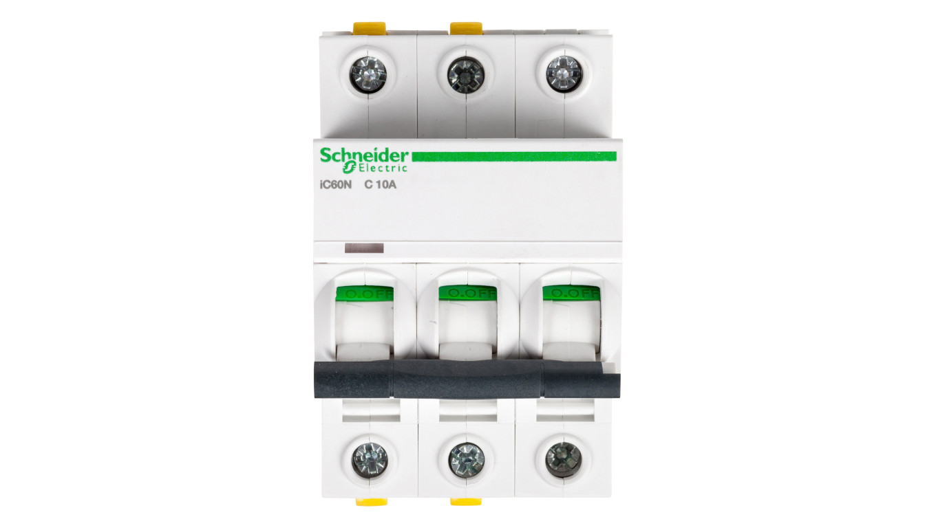 Wyłącznik nadprądowy 3P C 10A 6kA AC iC60N-C10-3 Acti9 A9F04310