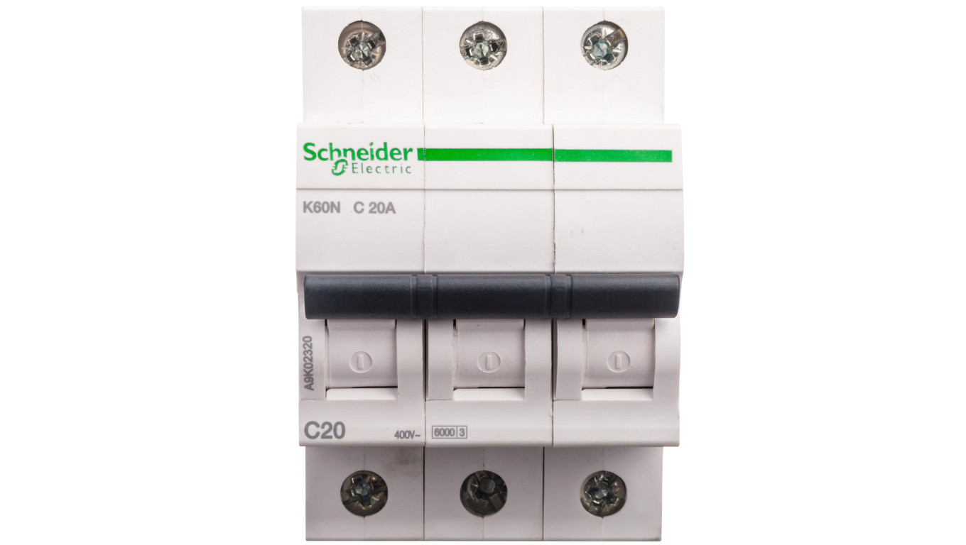 Wyłącznik nadprądowy 3P C 20A 6kA AC K60N Acti9 A9K02320