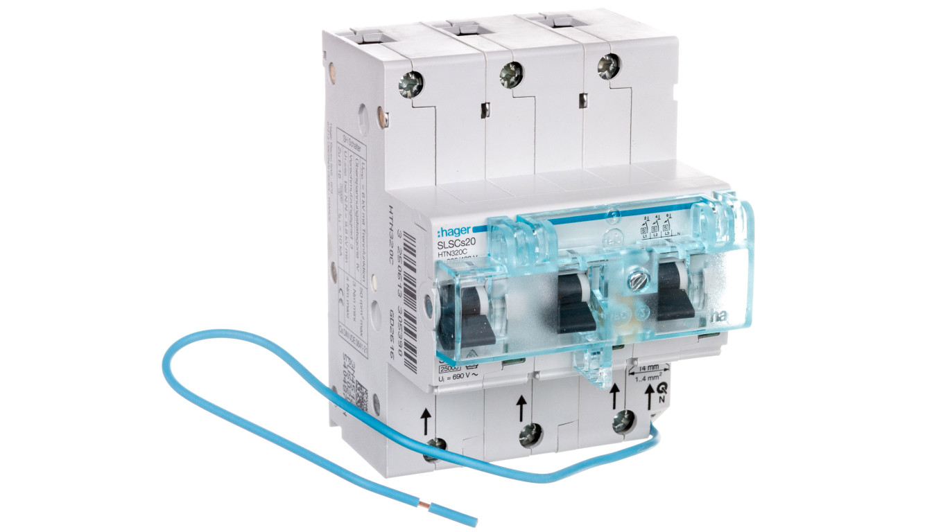 Wyłącznik nadprądowy selektywny 3P 20A Cs 25kA AC SLS HTN320C