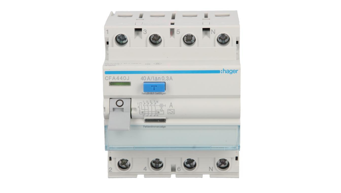 Wyłącznik różnicowoprądowy 4P 40A 0,3A typ A CFA440J