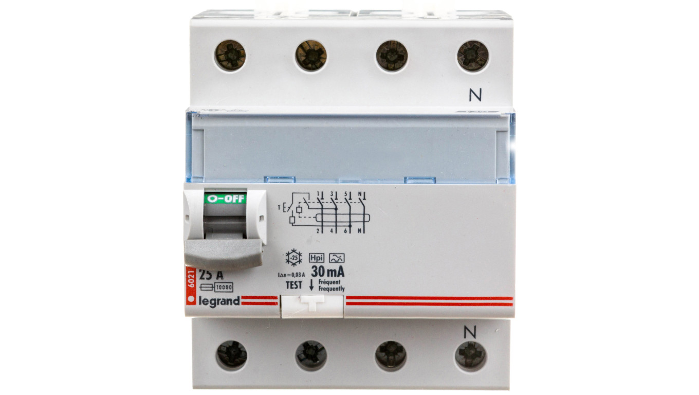 Wyłącznik różnicowoprądowy P 304 4P 25A 0,03A Typ F (HPI) SERII DX3 411694
