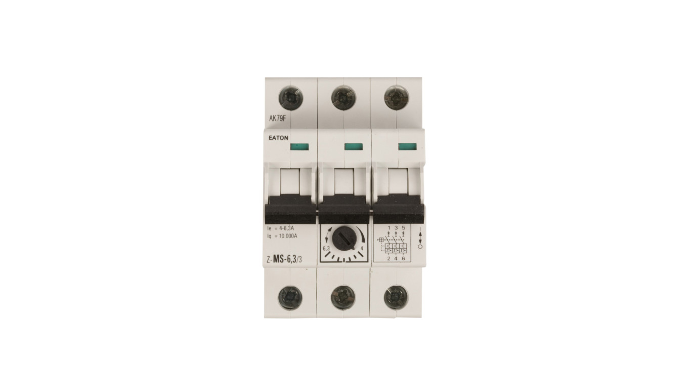 Wyłącznik silnikowy 3P 2,2kW 4-6,3A Z-MS-6,3/3 248410