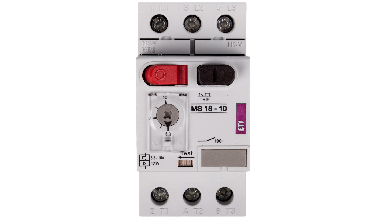 Wyłącznik silnikowy 3P 4kW 6,3-10A MS18 004600349