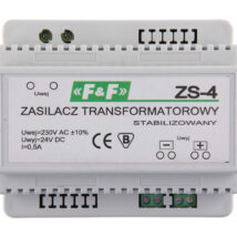Zasilacz stabilizowany 230VAC/24VDC 12W 0,5A ZS-4