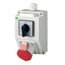 RS-Z Rozdzielnica siłowa z wyłącznikiem 0-1 3P+N+Z 16A szary IP44 6271-00