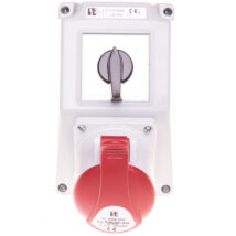 Zestaw instalacyjny z gniazdem 32A 5P (L-0-P) czerwony ZI02R461