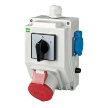 RS-Z rozdzielnica siłowa wyłącznik 0-1 3P+N+Z 32A, 2P+Z 230V szary 6275-00