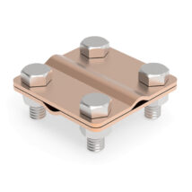 Złącze krzyżowe 4-otworowe miedziane 1.1 CU /90100103/