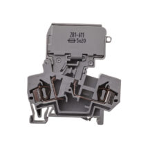 Złączka bezpiecznikowa 4mm2 szary 10A G 5x 20mm 281-611