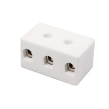 Złączka gwintowa porcelanowa 10mm² 3-tory biała z 2 otworami montażowymi CPO-15A-3P 80723516