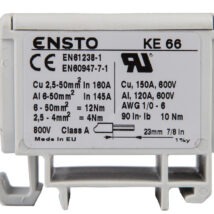 Złączka szynowa 1-biegunowa 2-przewodowa 2,5-50mm2 szara KE66