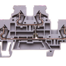 Złączka szynowa 2-piętrowa 2,5mm2 L / L szara 870-508