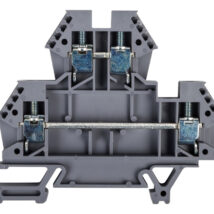 Złączka szynowa 2-piętrowa 4mm2 szara EURO 43550