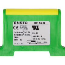 Złączka szynowa 2-przewodowa 16-95mm2 zielono-żółta KE62.3