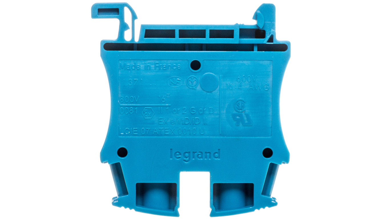 Złączka szynowa 2-przewodowa 16mm2 niebieska 037104