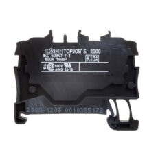 Złączka szynowa 2-przewodowa 1,0mm2 czarna 2000-1205 TOPJOBS