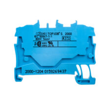 Złączka szynowa 2-przewodowa 1,0mm2 niebieska 2000-1204 TOPJOBS