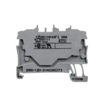 Złączka szynowa 2-przewodowa 1,0mm2 szara 2000-1201 TOPJOBS