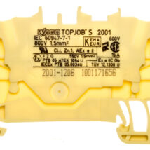 Złączka szynowa 2-przewodowa 1,5mm2 żółta 2001-1206 TOPJOBS