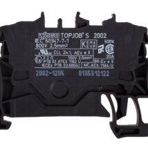 Złączka szynowa 2-przewodowa 2,5mm2 czarna 2002-1205 TOPJOBS