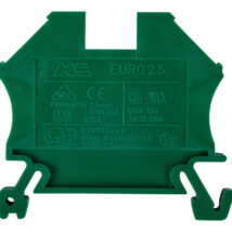 Złączka szynowa 2-przewodowa 2,5mm2 zielona EURO 43408GR